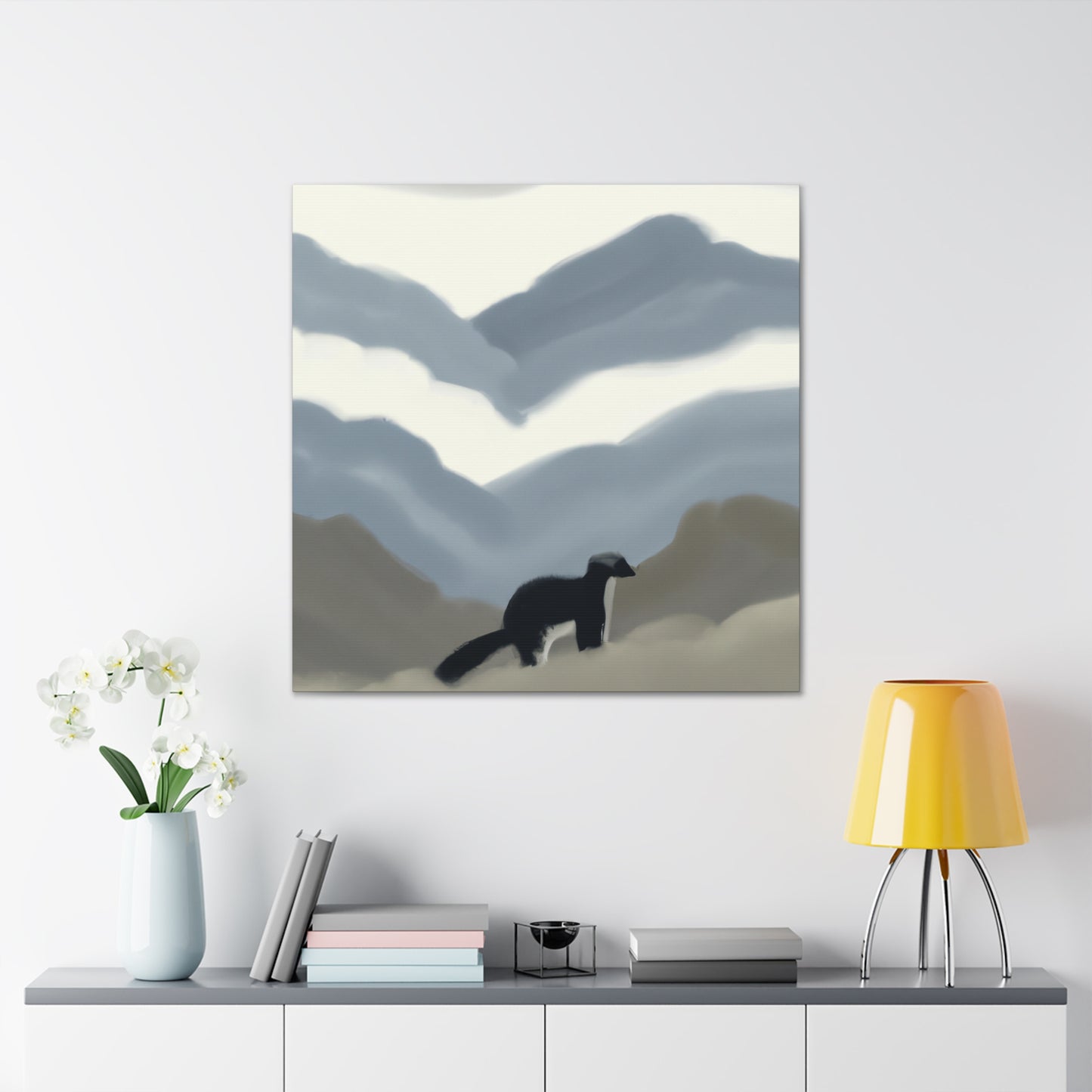 Skunk in Impressionism - Canvas