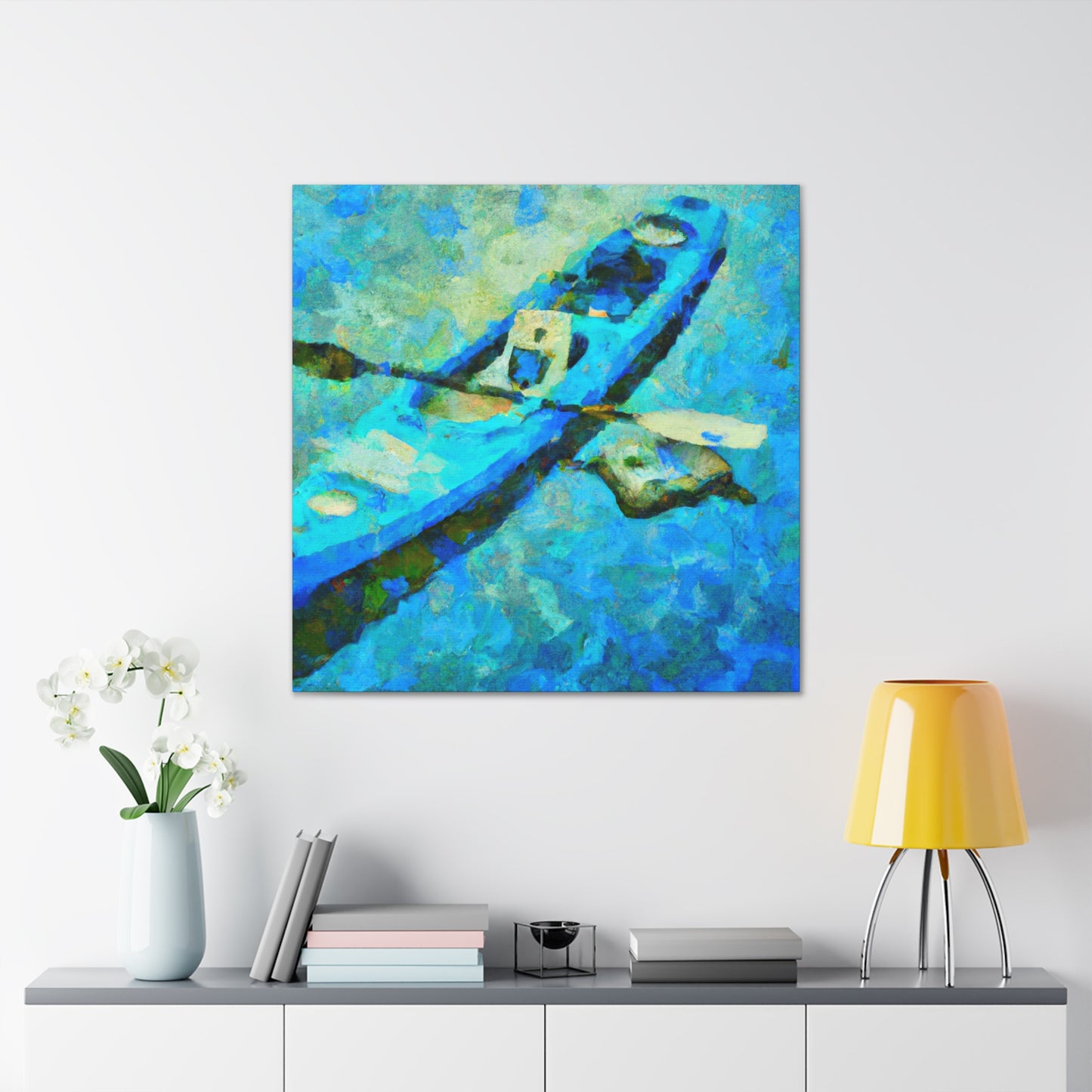 Kayaking the Open Waters - Canvas