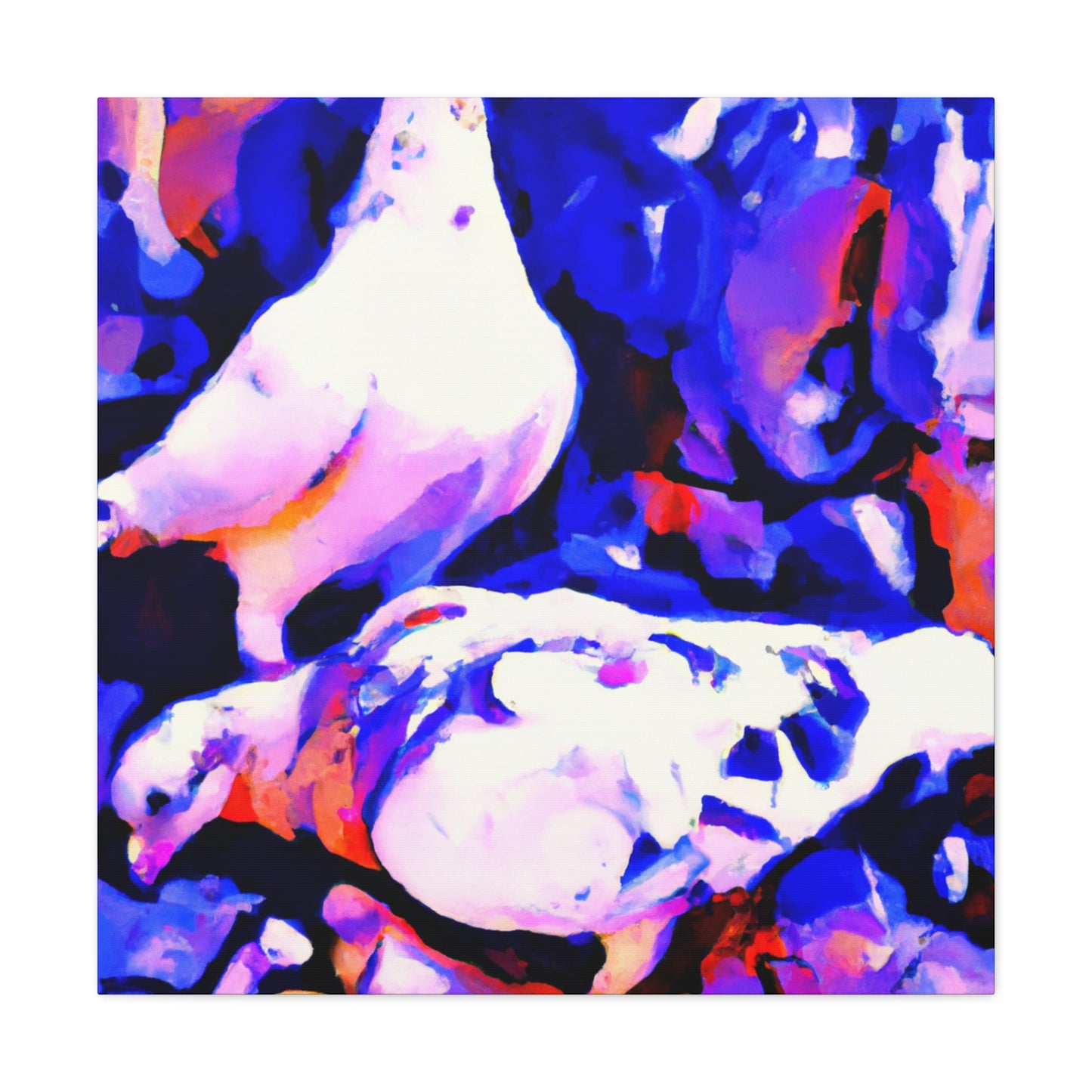 Pigeon in Abstraction - Canvas