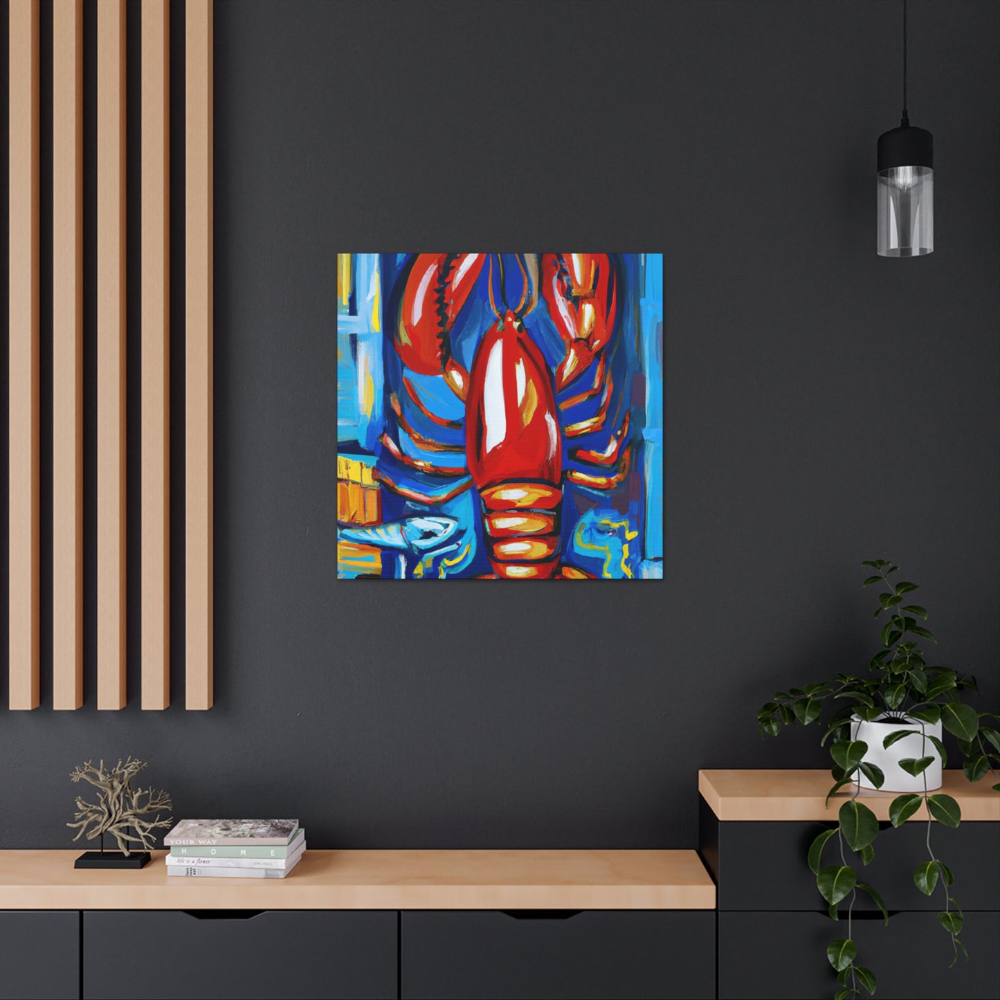 Lobster's Captivating Colors - Canvas