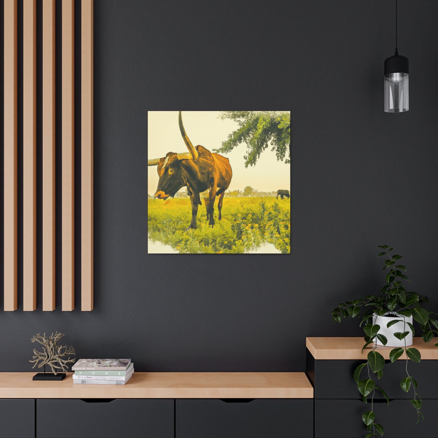 Lone Star Longhorns - Canvas