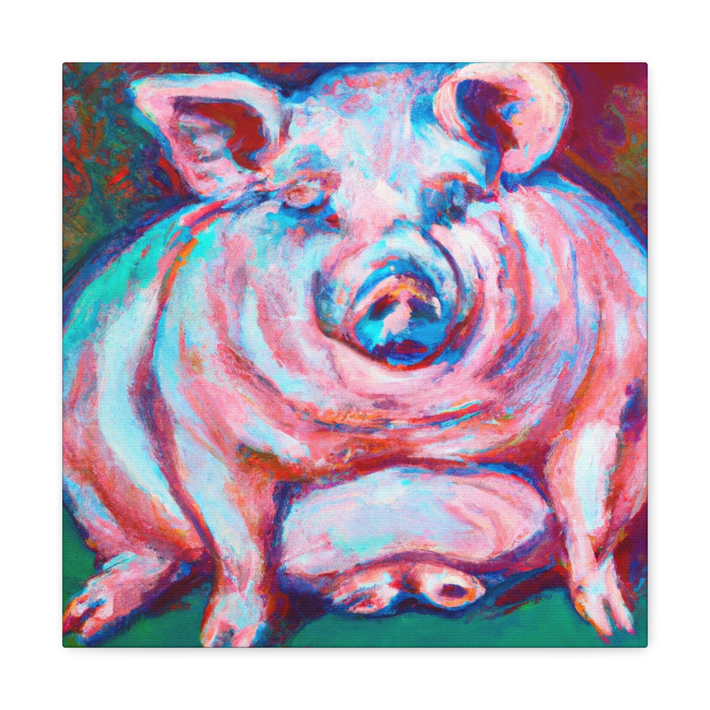 "Portrait of the Piggy" - Canvas