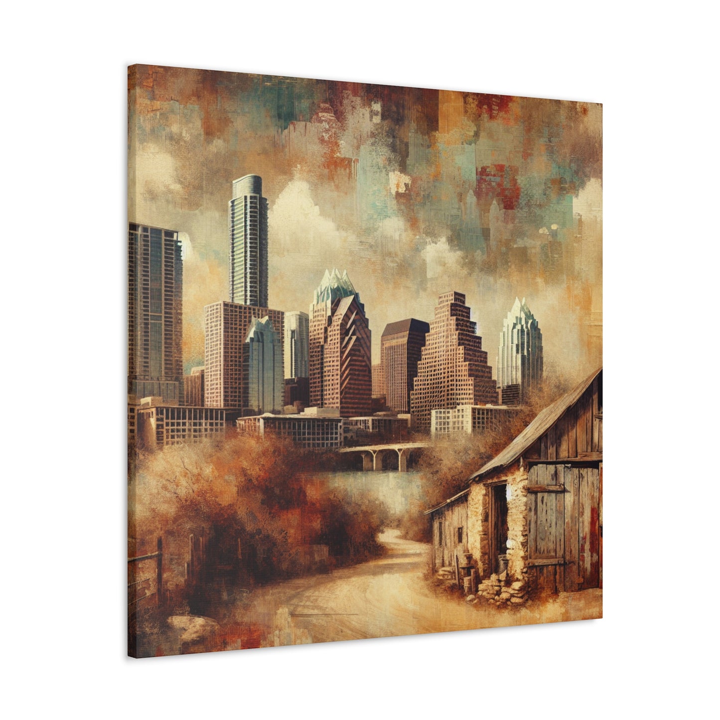 "Enchanting Hues of Austin" - Canvas