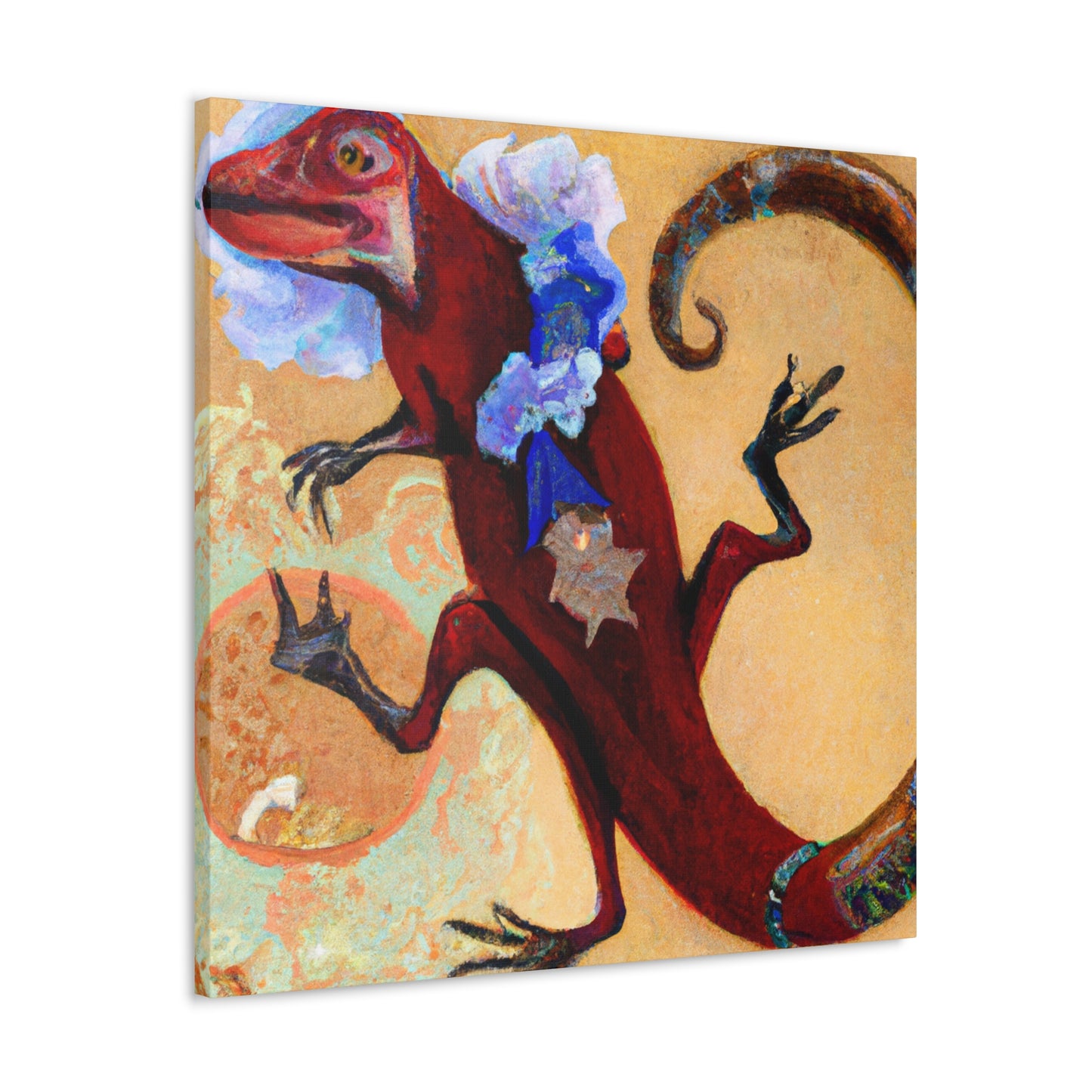 Frilled Lizard Reflection - Canvas