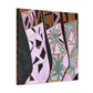 "Stocking Dreams Art Deco" - Canvas