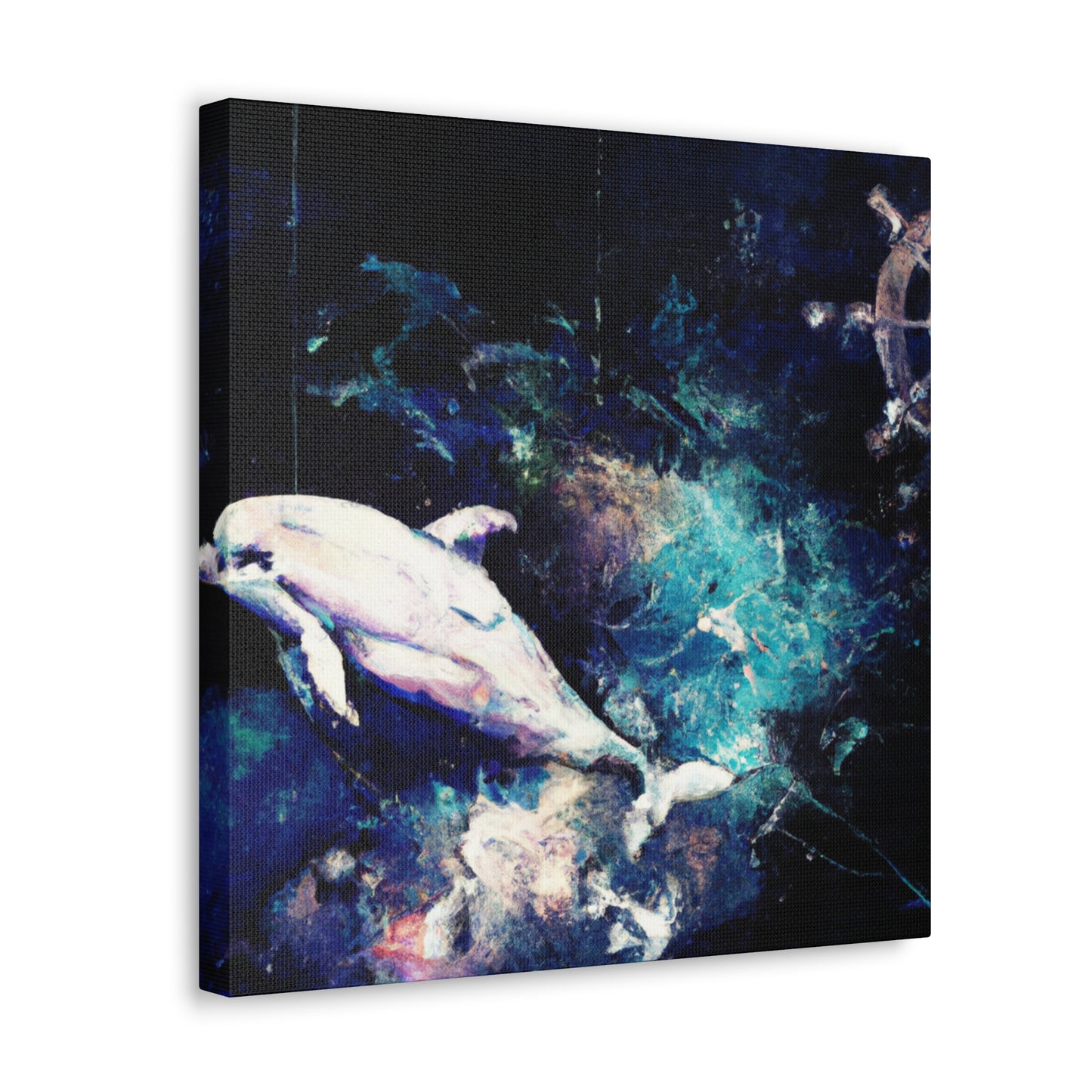 Dancing Dolphin Delight - Canvas