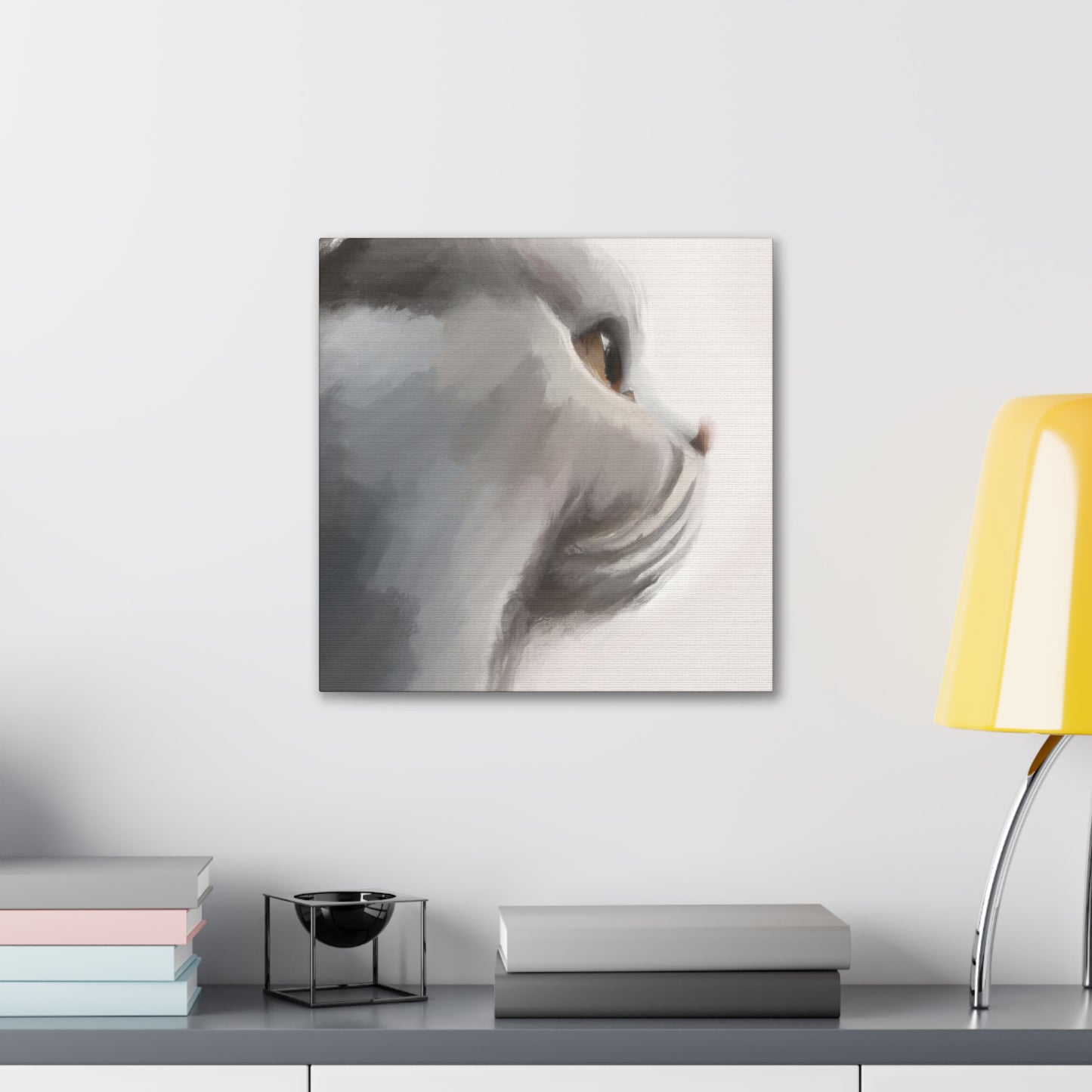 Cute Feline Minimalism - Canvas