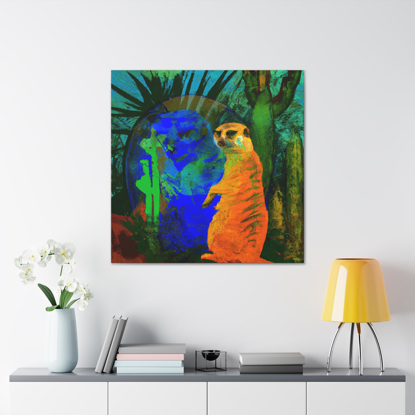 "Meerkat Surreal Dream" - Canvas