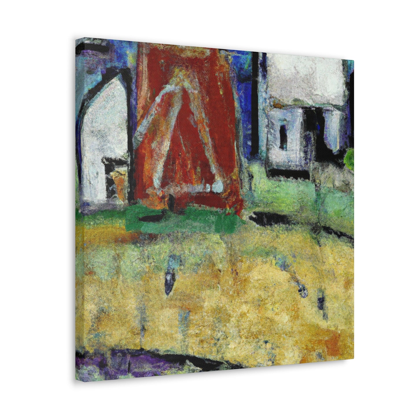 "Barn of Expressionist Joy" - Canvas