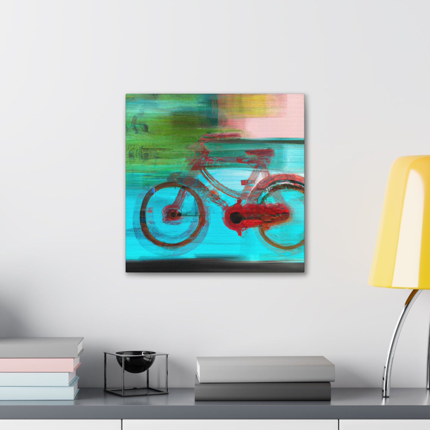 "Cycling the Unending Road" - Canvas