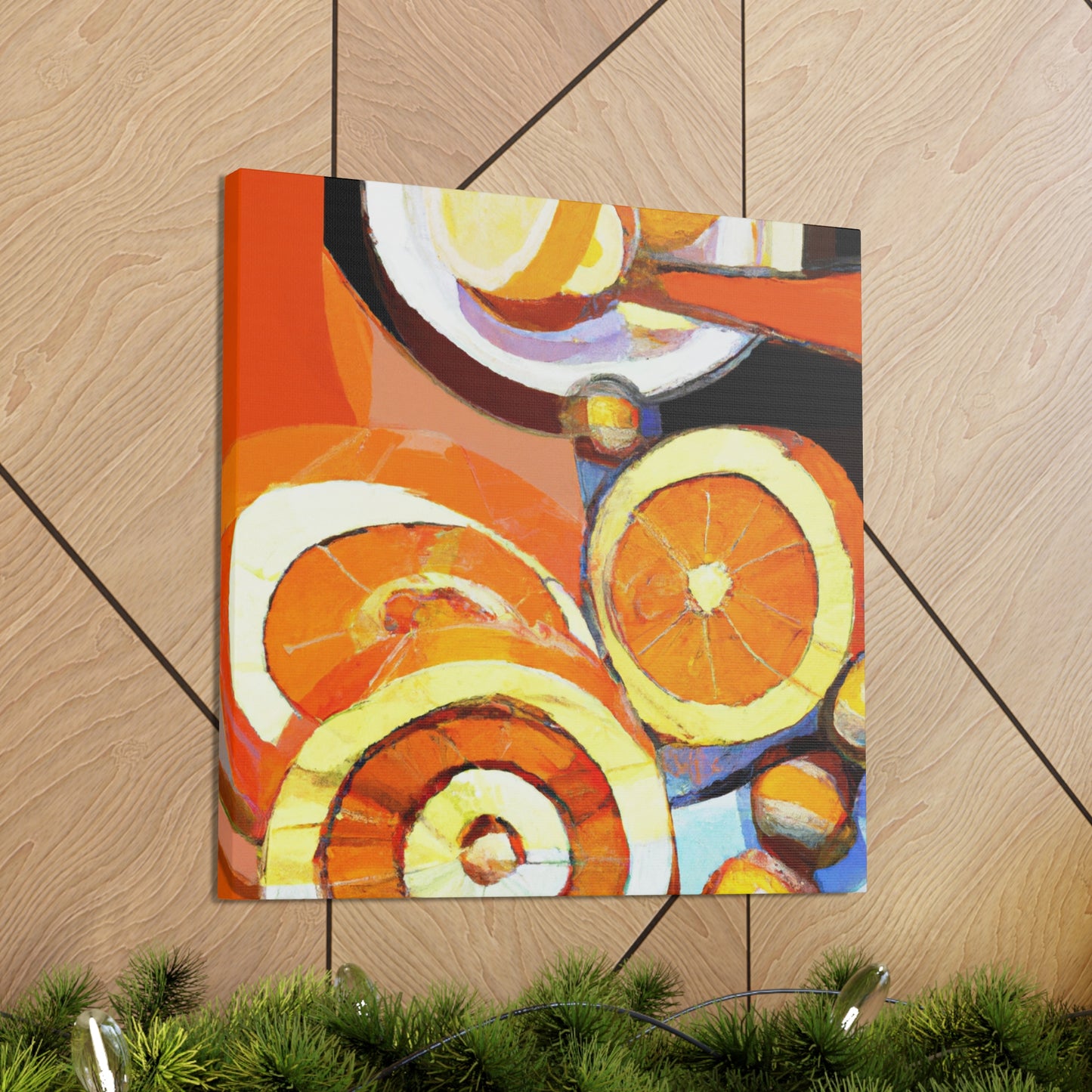 Orange Explosion Impression - Canvas