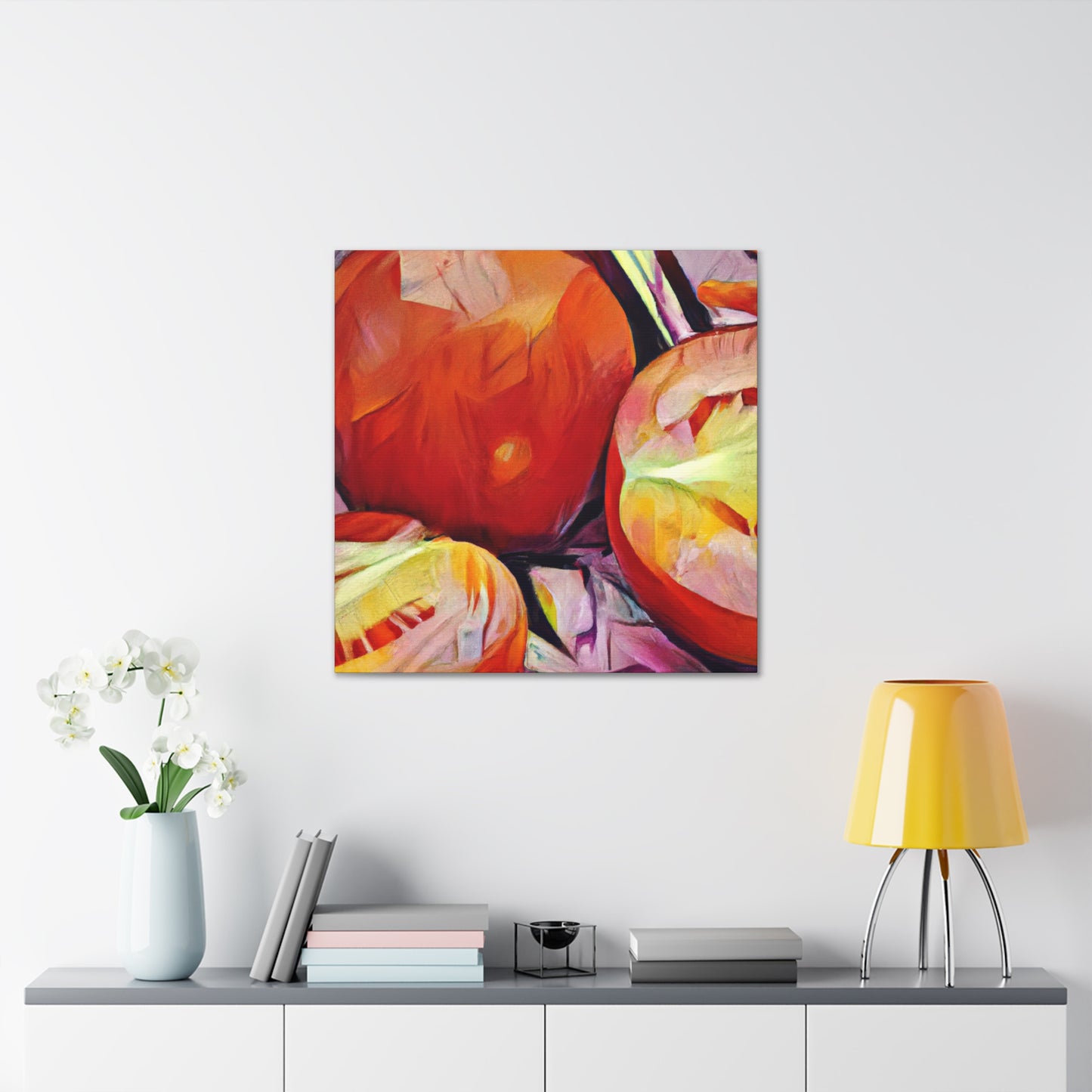 Tomato Red Reflection - Canvas