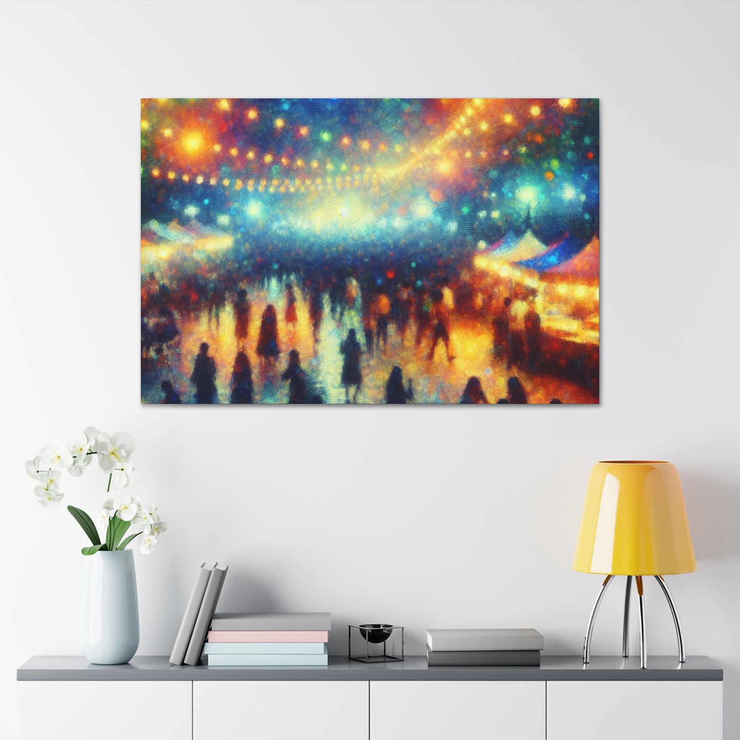 "Vibrant Festival Rhapsody" - Canvas