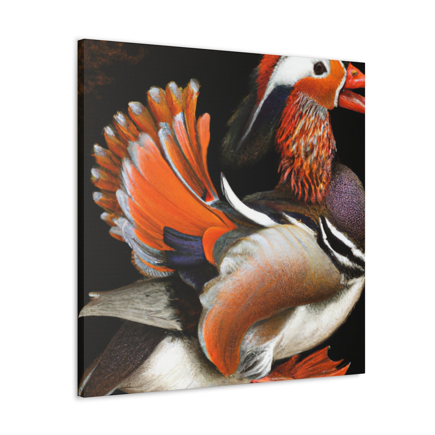 "Mandarin Duck at Dawn" - Canvas