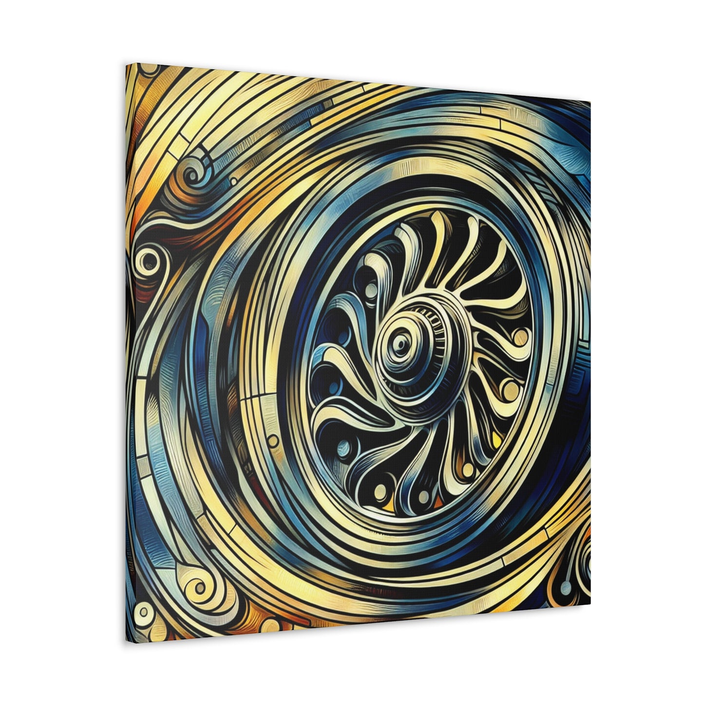 "Spinning Metal Revolutions" - Canvas