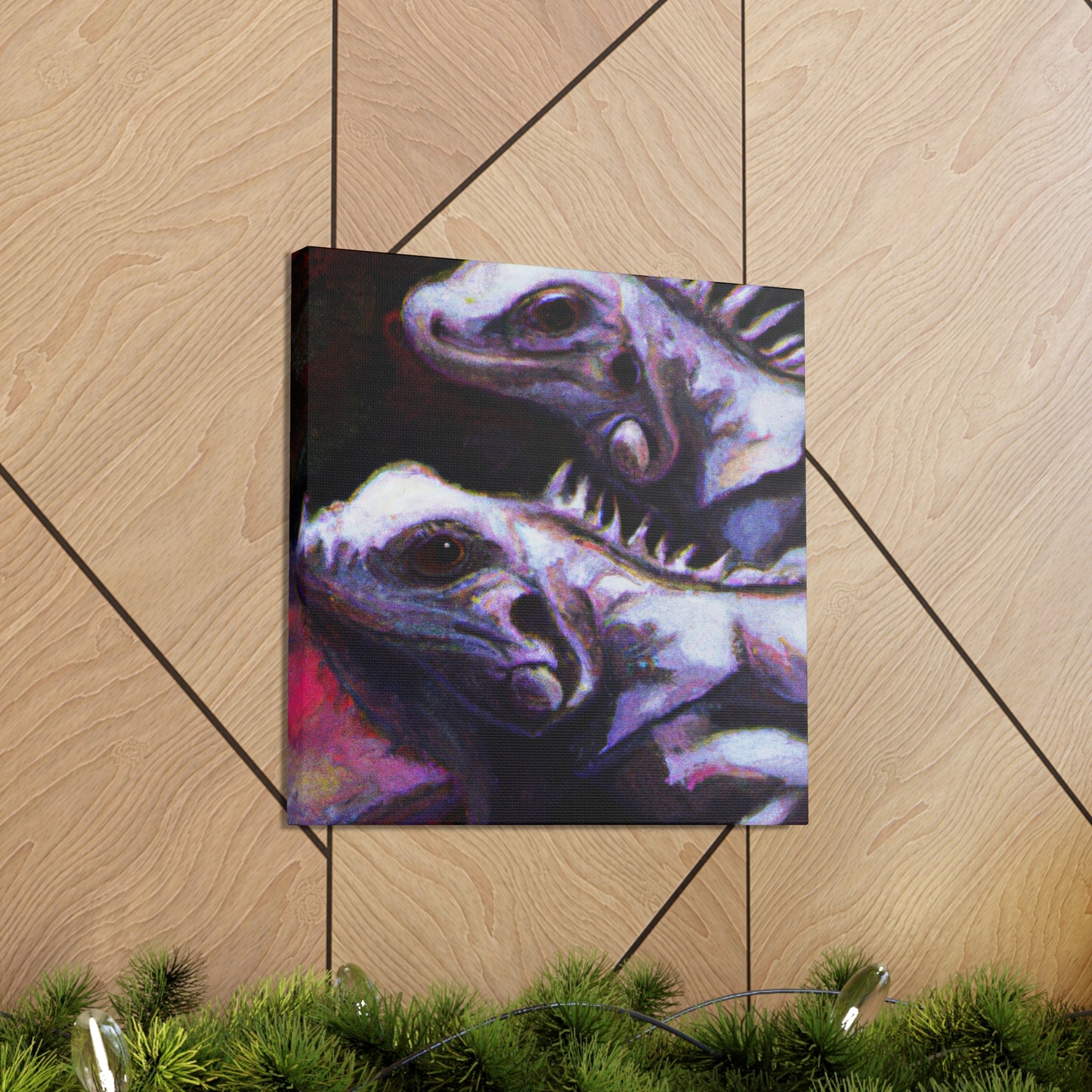 "Iguanas in Impressionism" - Canvas