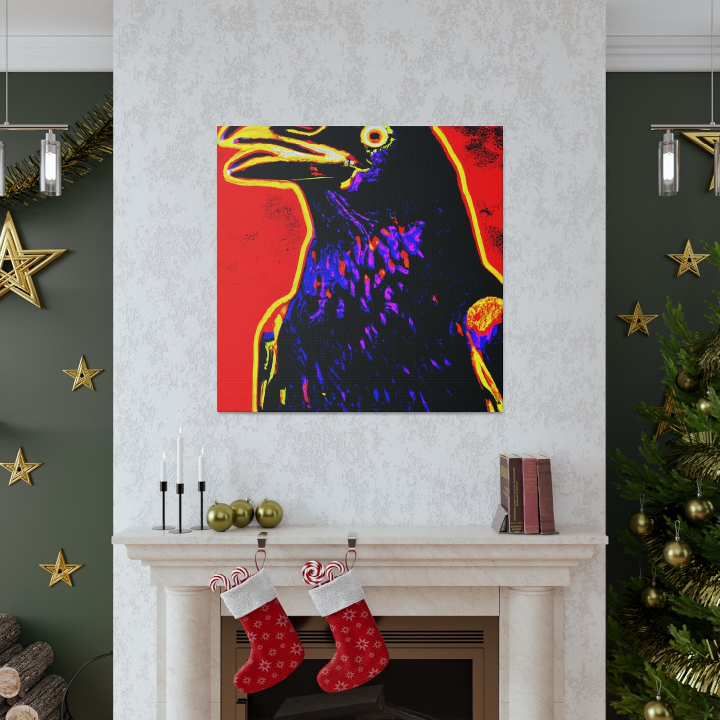 "American Crow Pop Art" - Canvas