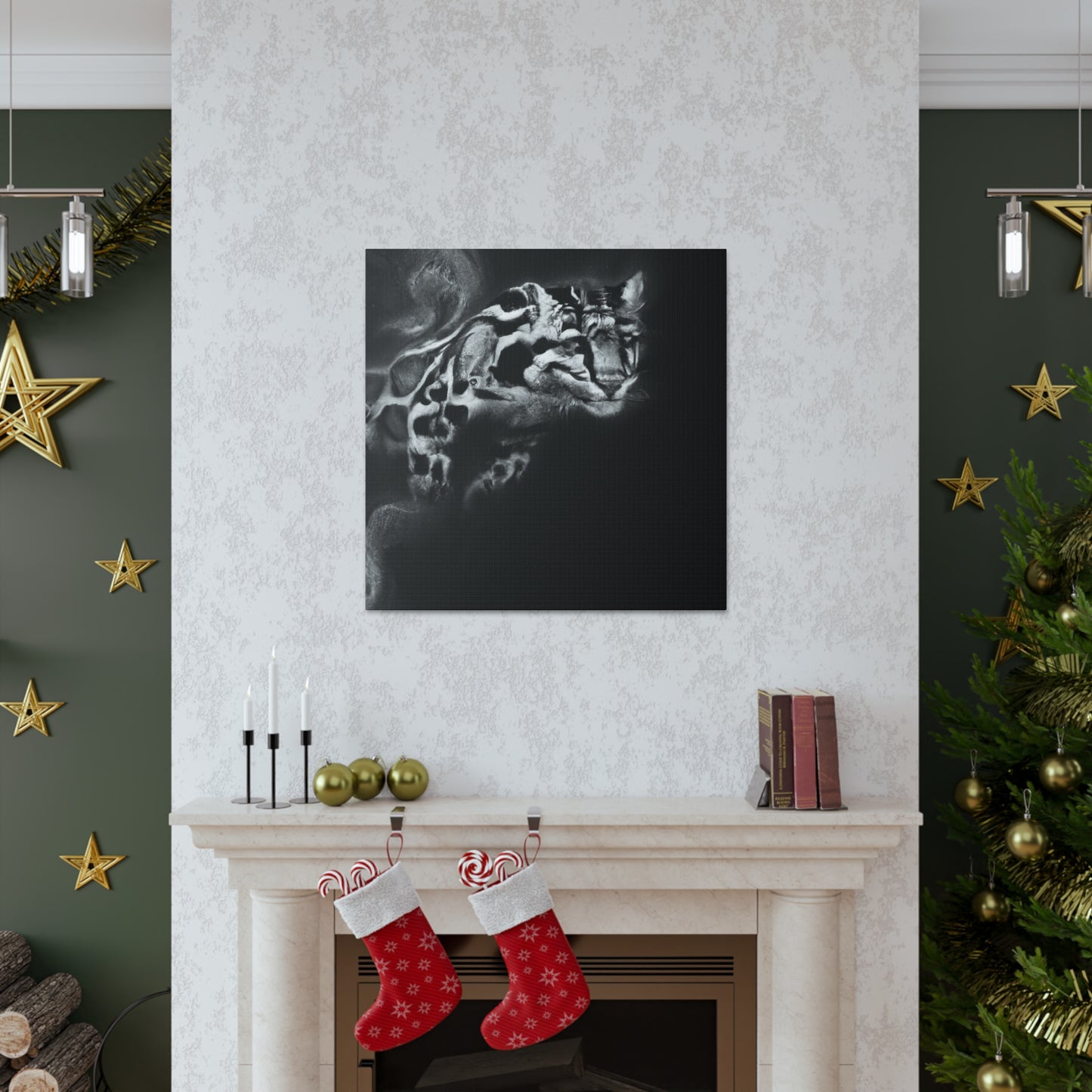 "Clouded Leopard Fantasia" - Canvas