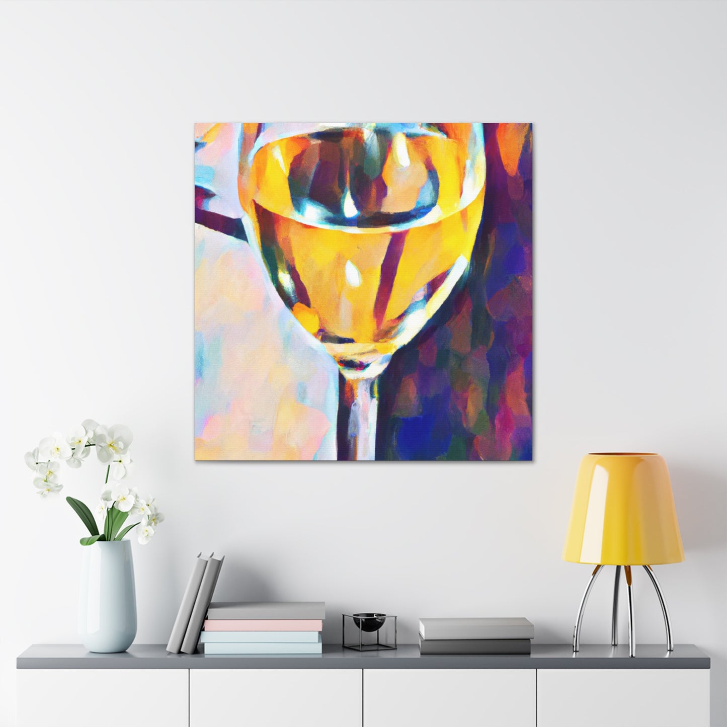 "Wine's Reflection Impression" - Canvas