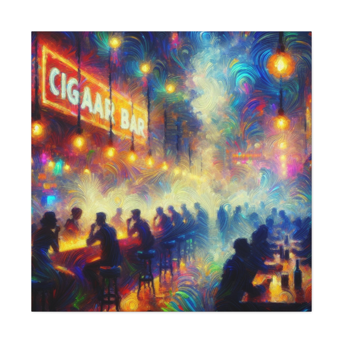 Smoky Soirée Night - Canvas