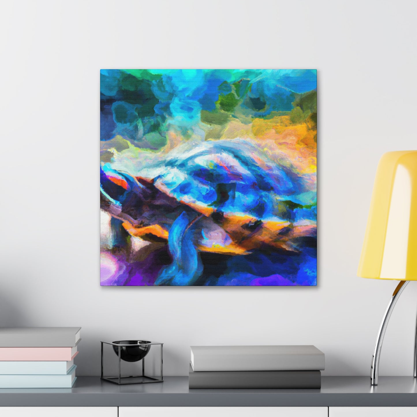 Box Turtle Paradoxical Art - Canvas