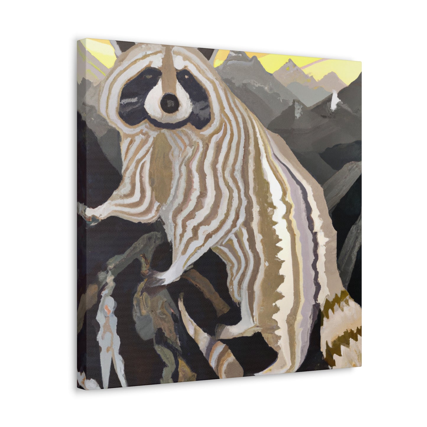 "Raccoon in Deco Style" - Canvas