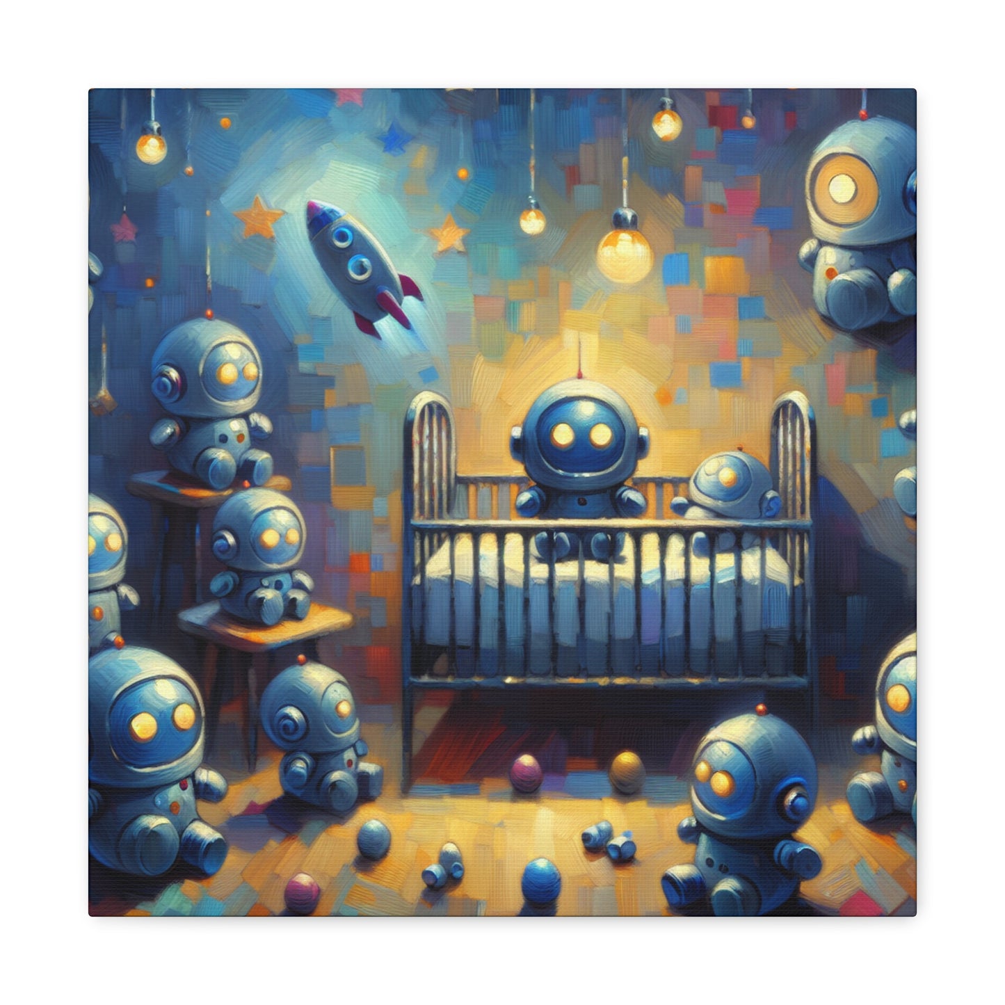 "Robotic Cosmic Escapades" - Canvas