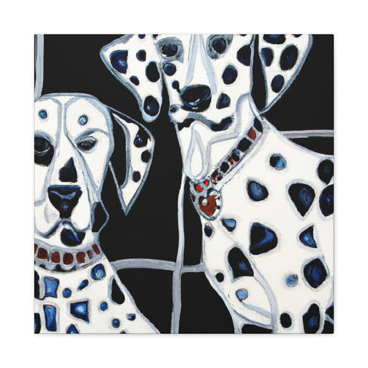 "Dalmatian in Deco." - Canvas