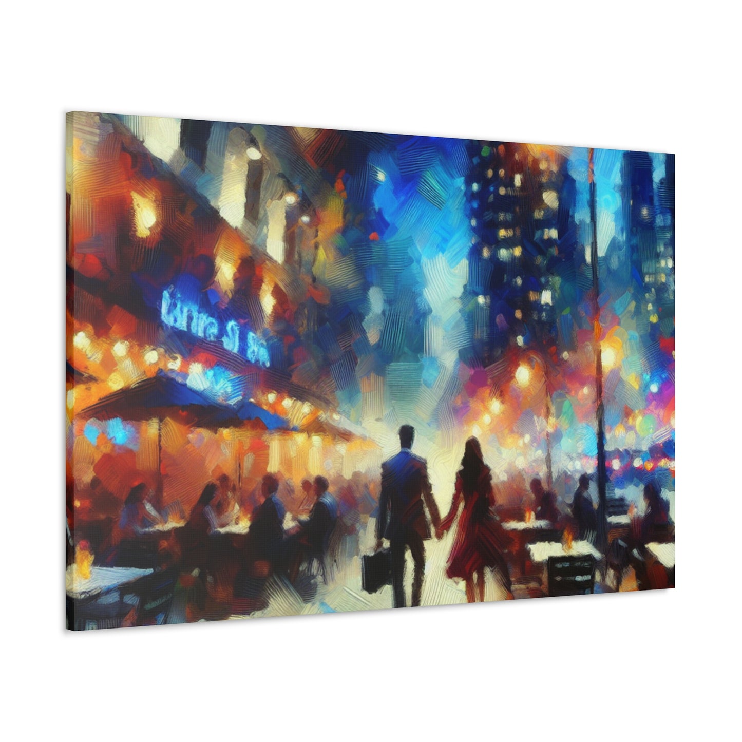 Romantic Evening Stroll - Canvas