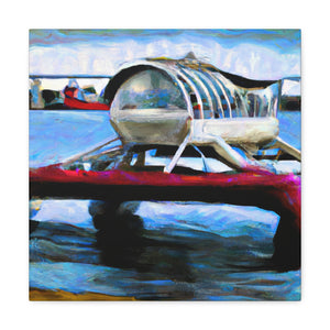 "Pontoon Boat Mirages" - Canvas