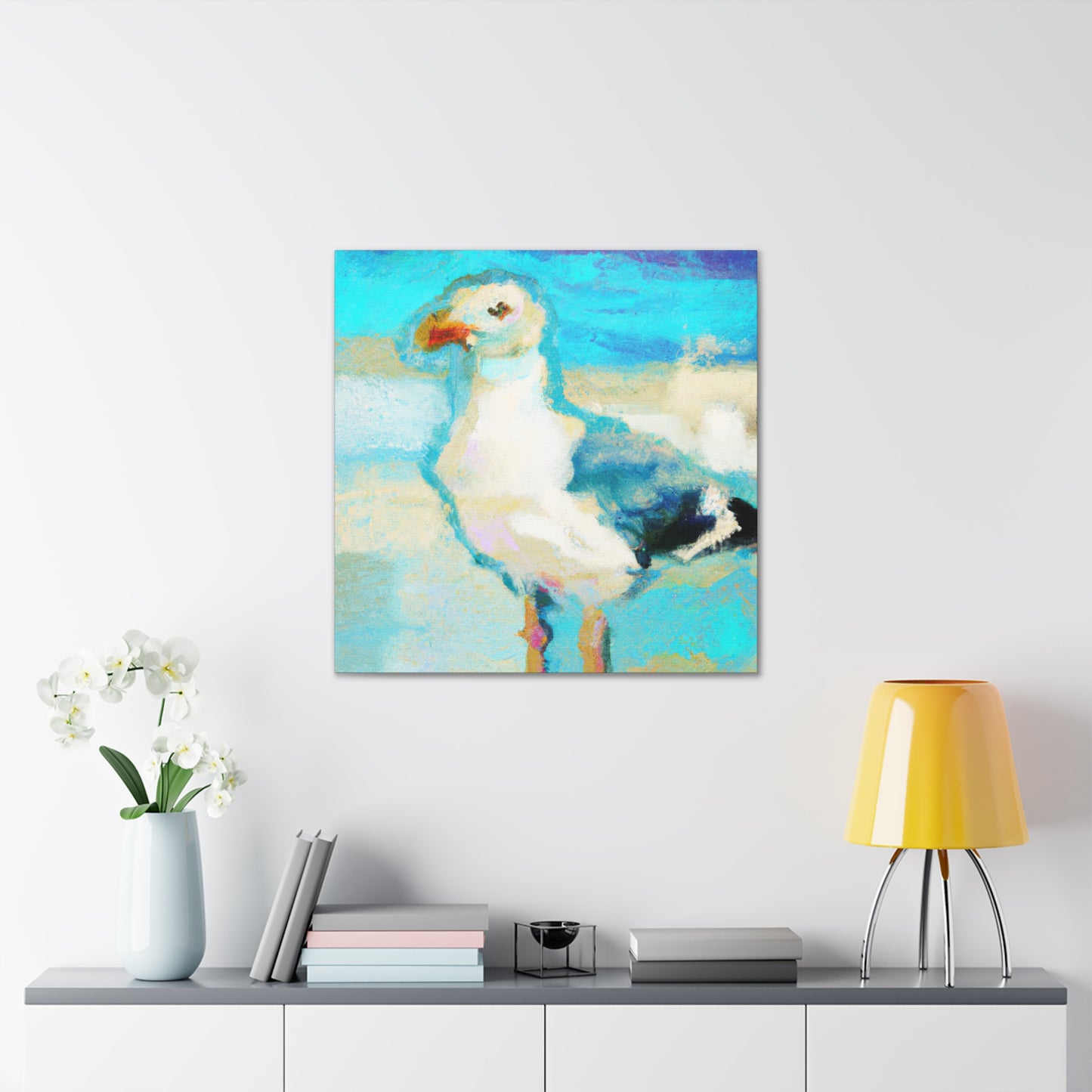 "Seagull In Flight" - Canvas