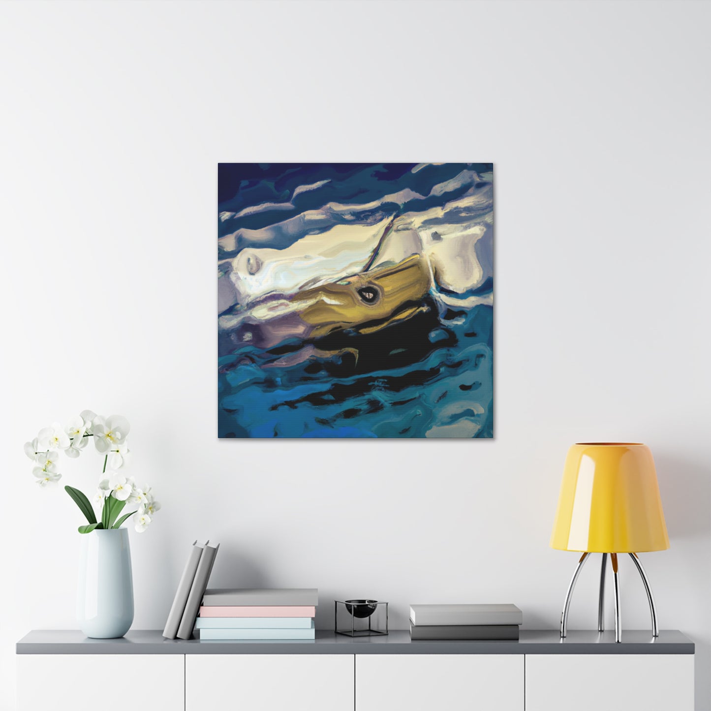 "Dinghy Sails Afloat" - Canvas