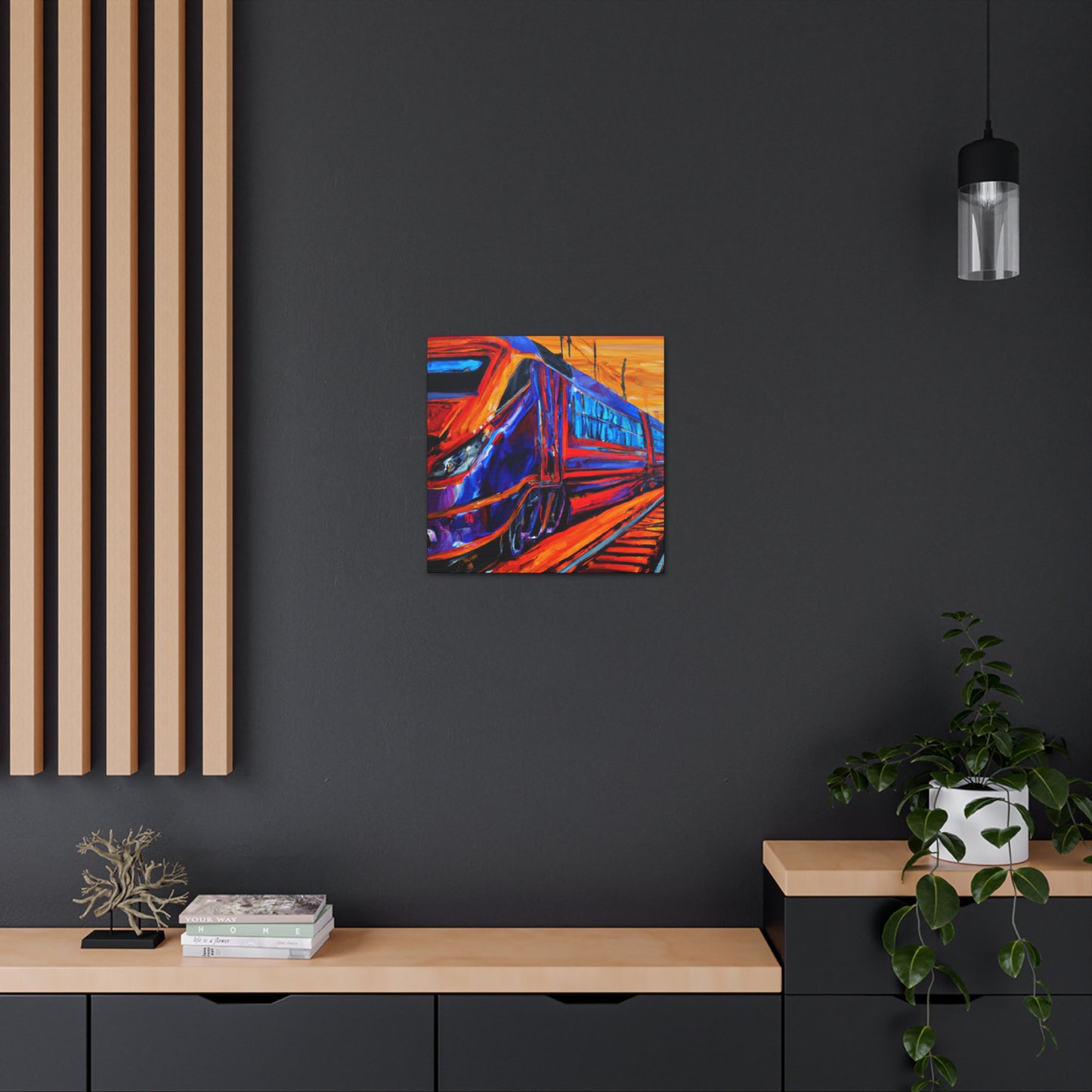 Train in Motion - Canvas