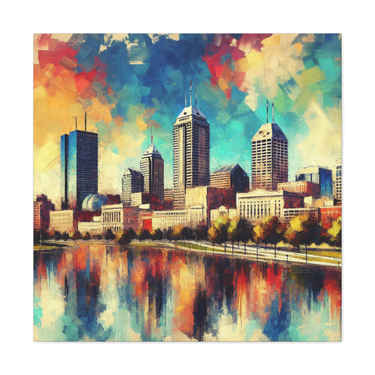 "Enchanting Light of Indianapolis" - Canvas