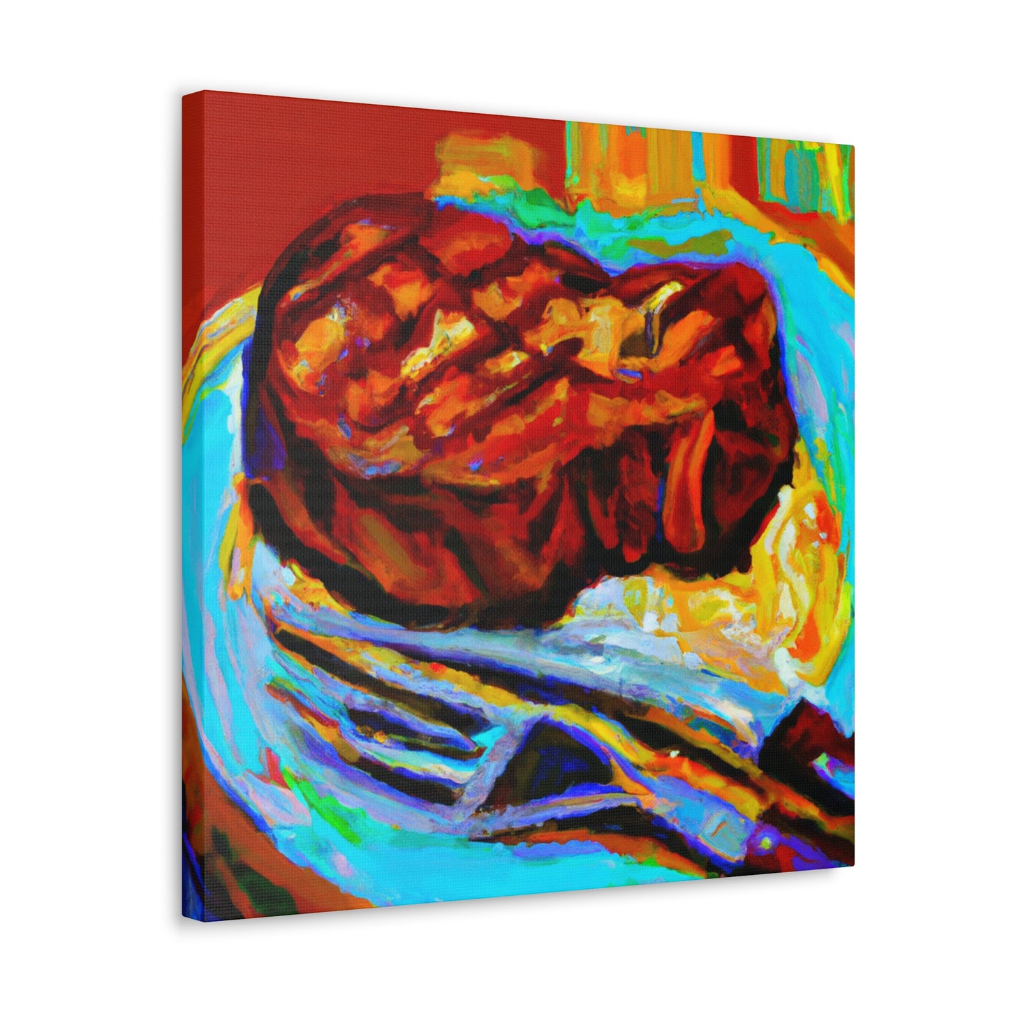 Grilled Steak Fauvism - Canvas