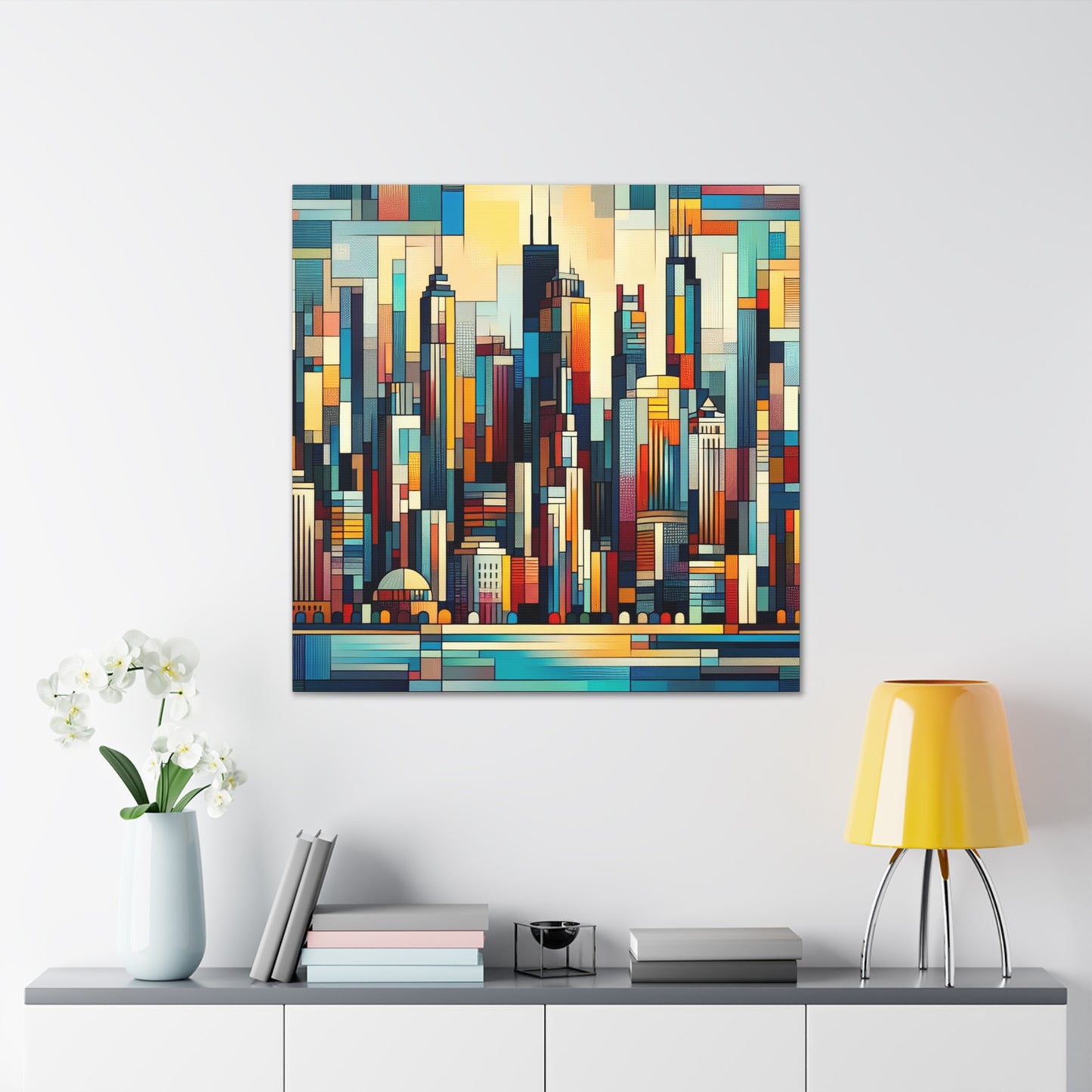 "Vibrant Urban Splendor" - Canvas