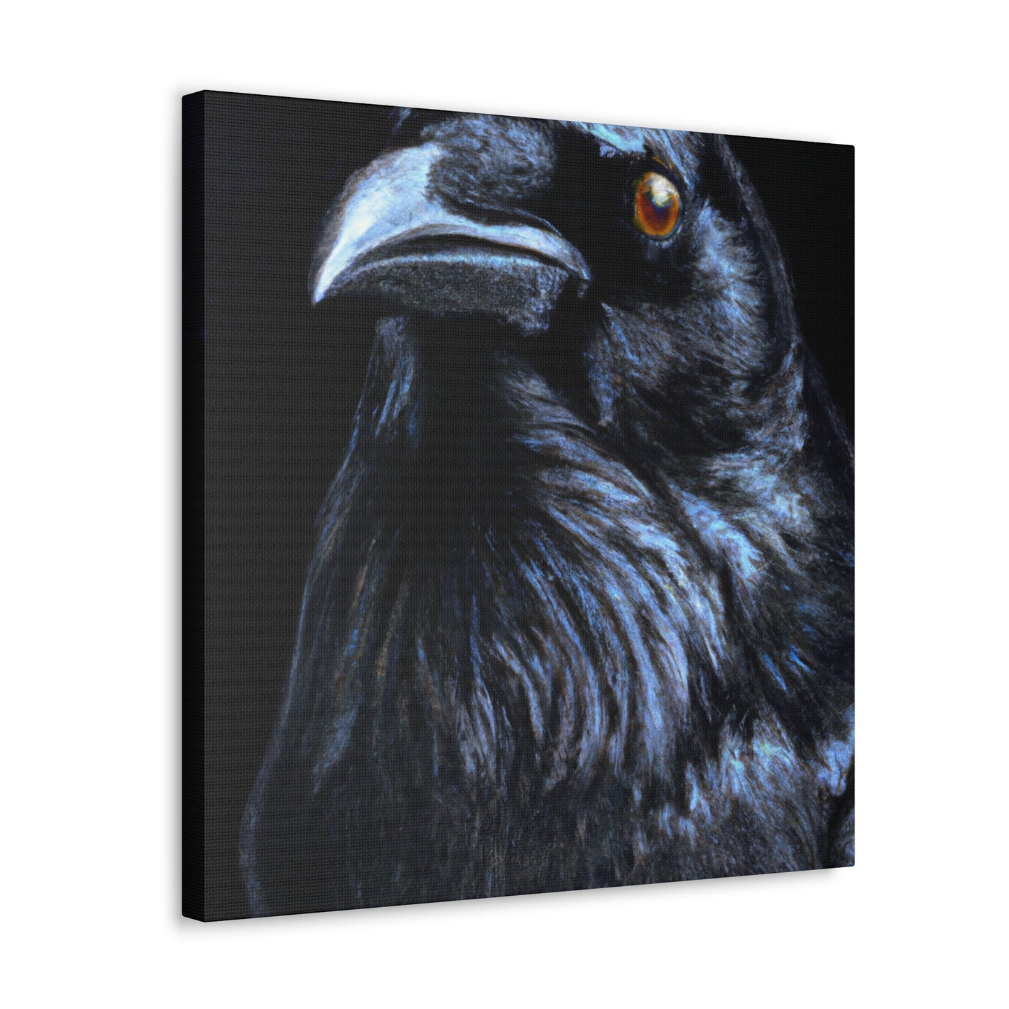 American Crow Hyperrealism - Canvas