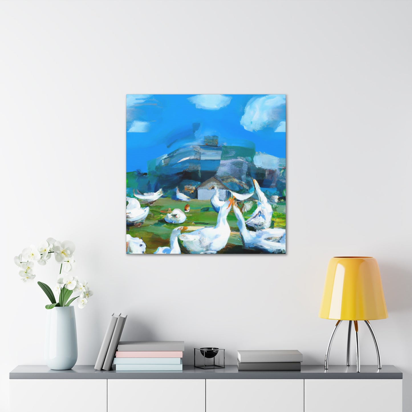 Geese in Flight Dreaming - Canvas