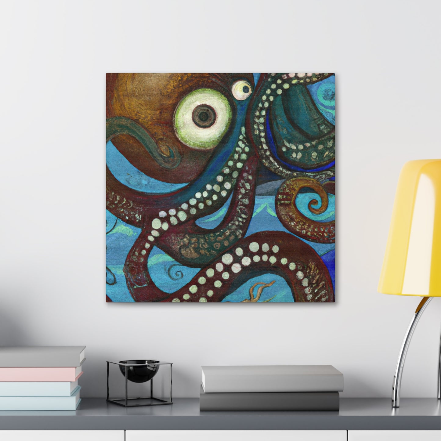 Octopus in The Sea - Canvas