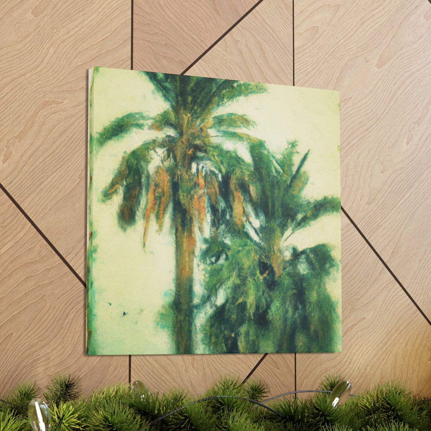 Palm Trees in Louvre - Canvas