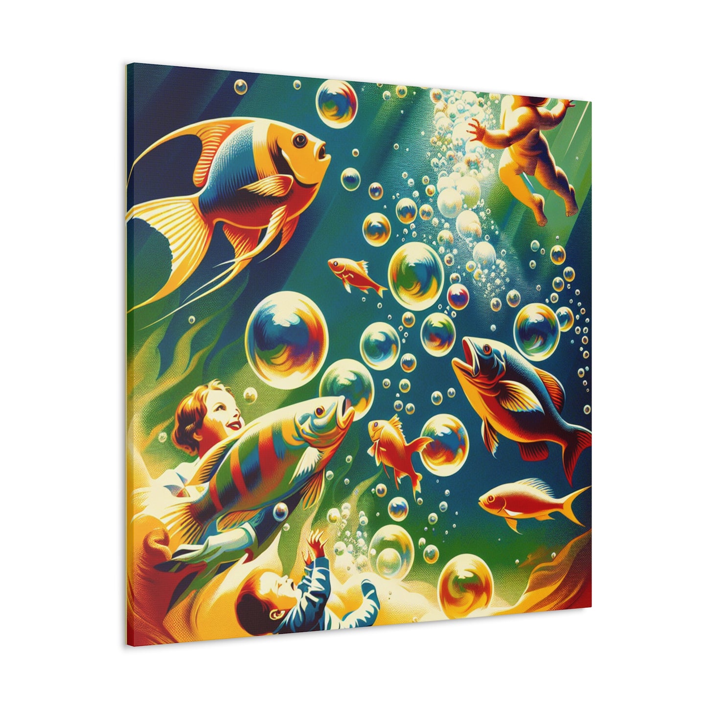 Aqua Visionscape Extravaganza - Canvas