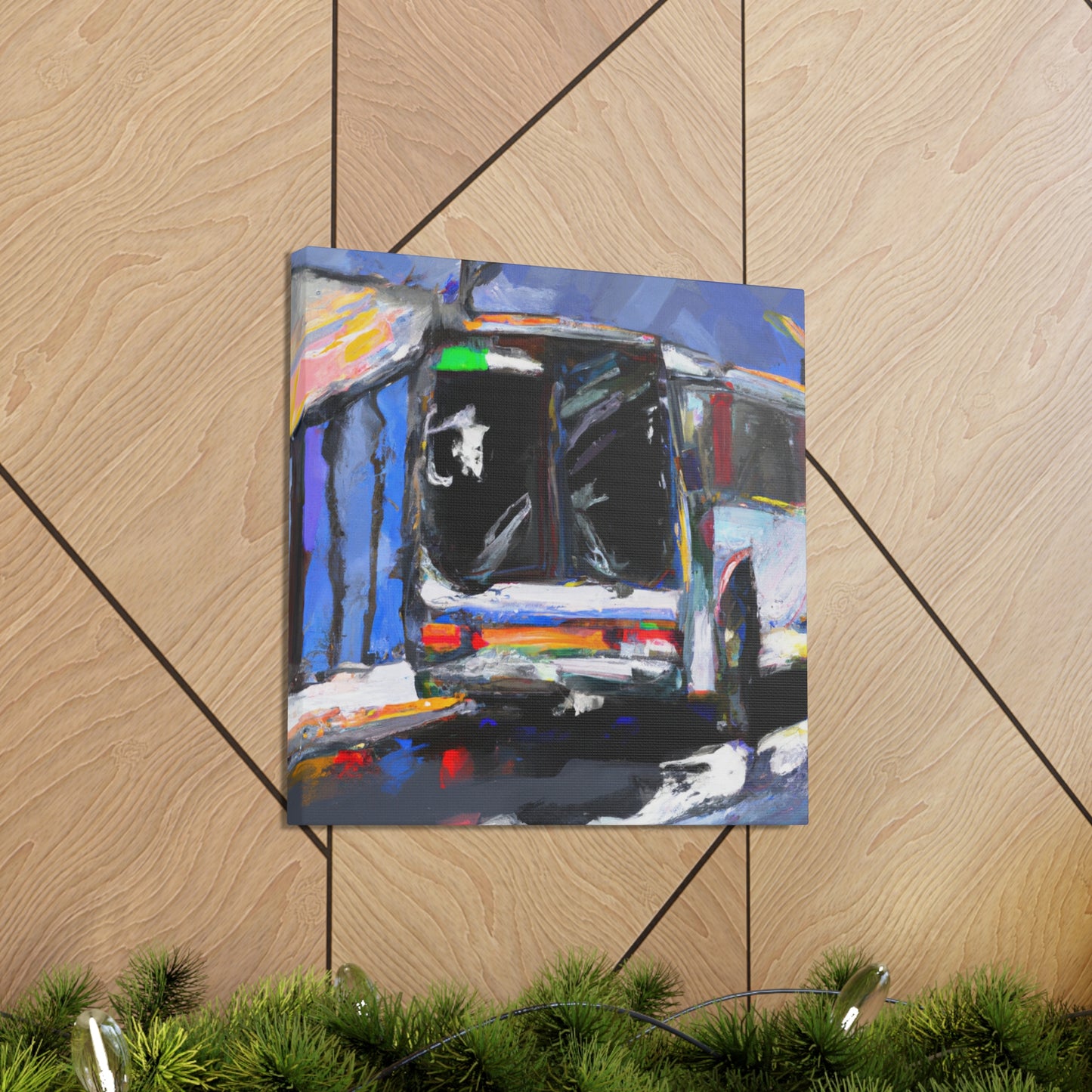 "Bus at Ballyhoo Corner" - Canvas