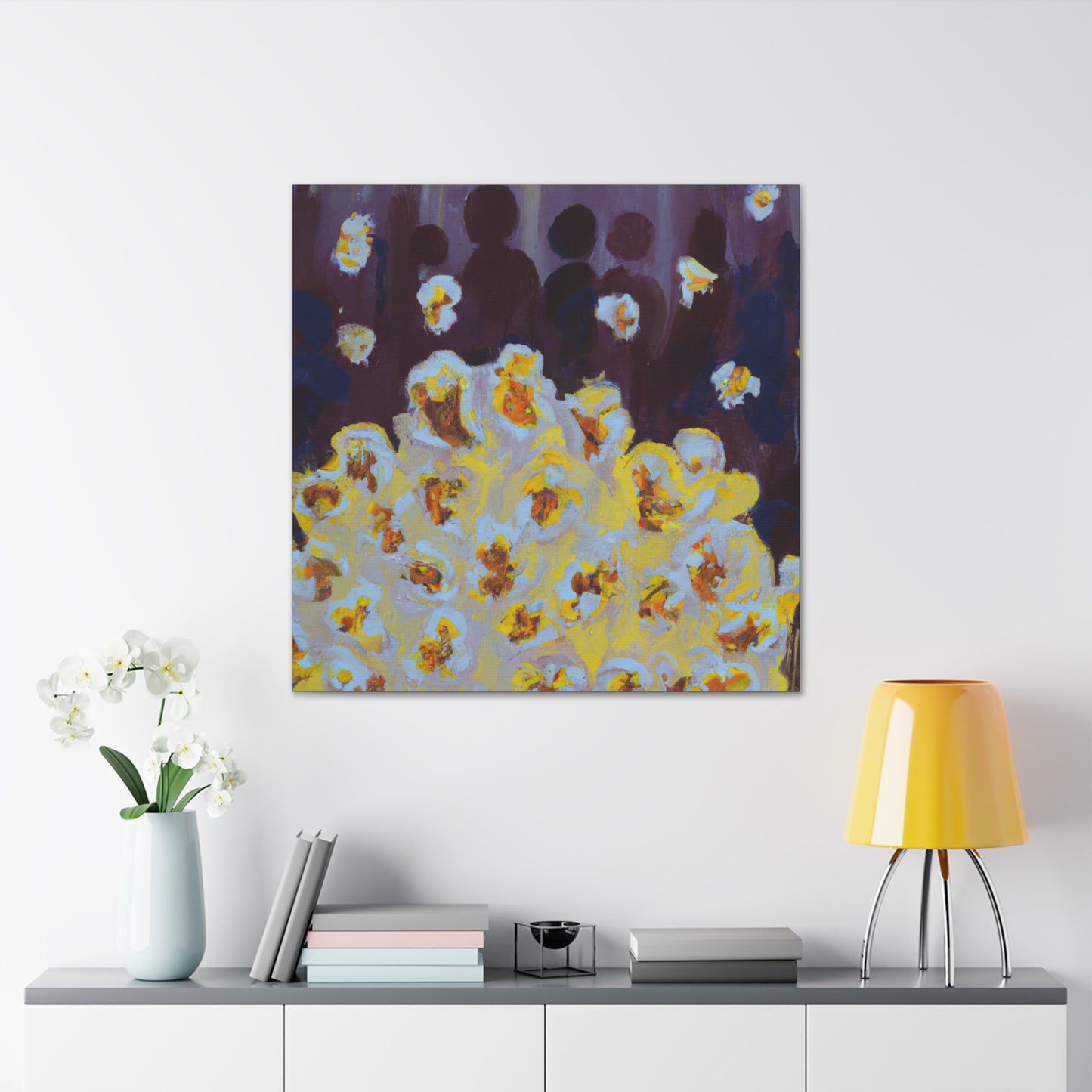 "Popcorn Palette Impasto" - Canvas