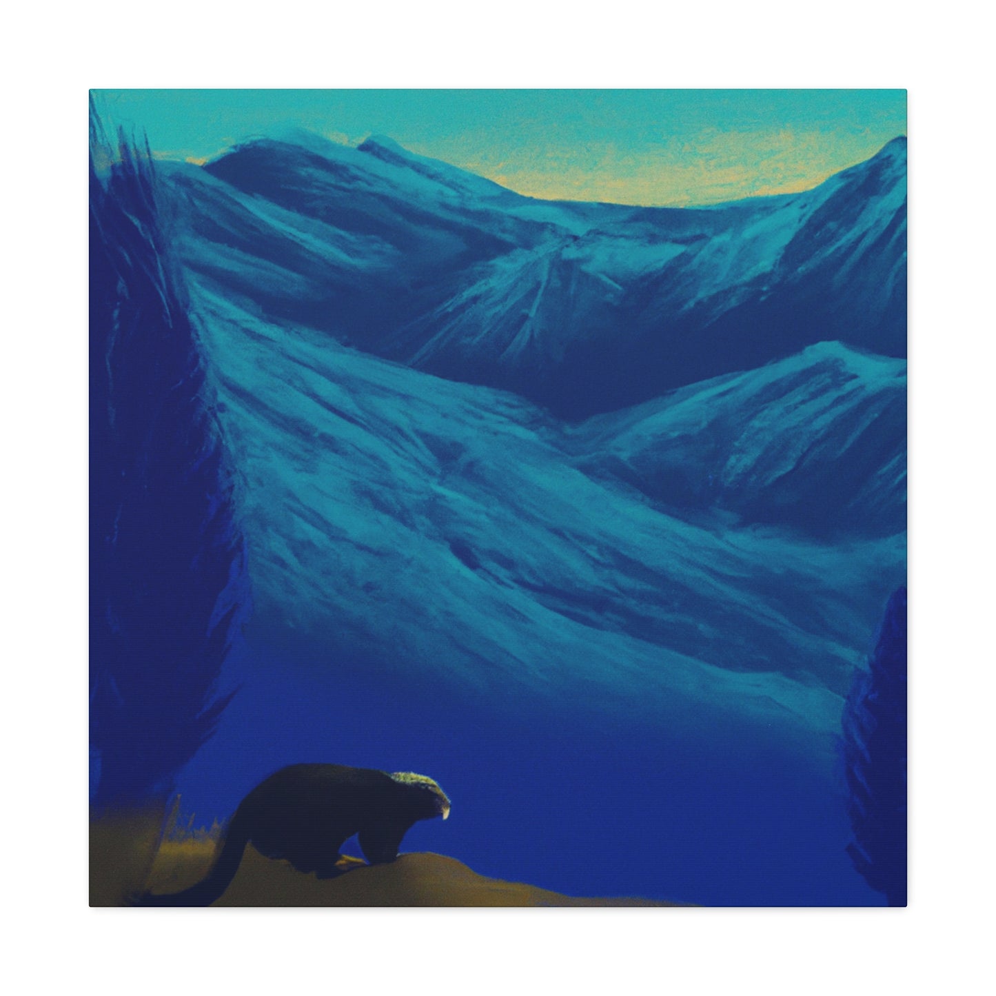 Skunk in Nature Scene - Canvas