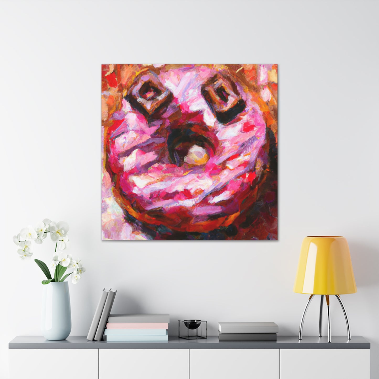 "Doughnut, Impressionist Style" - Canvas