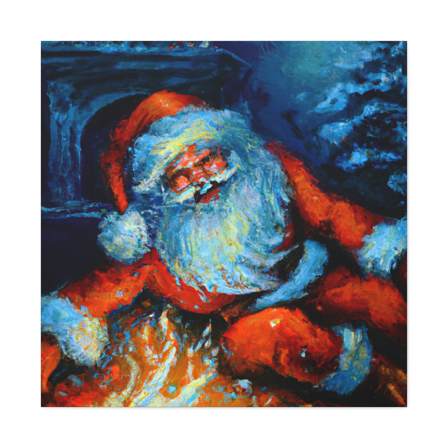 Santa Claus Returns Home - Canvas