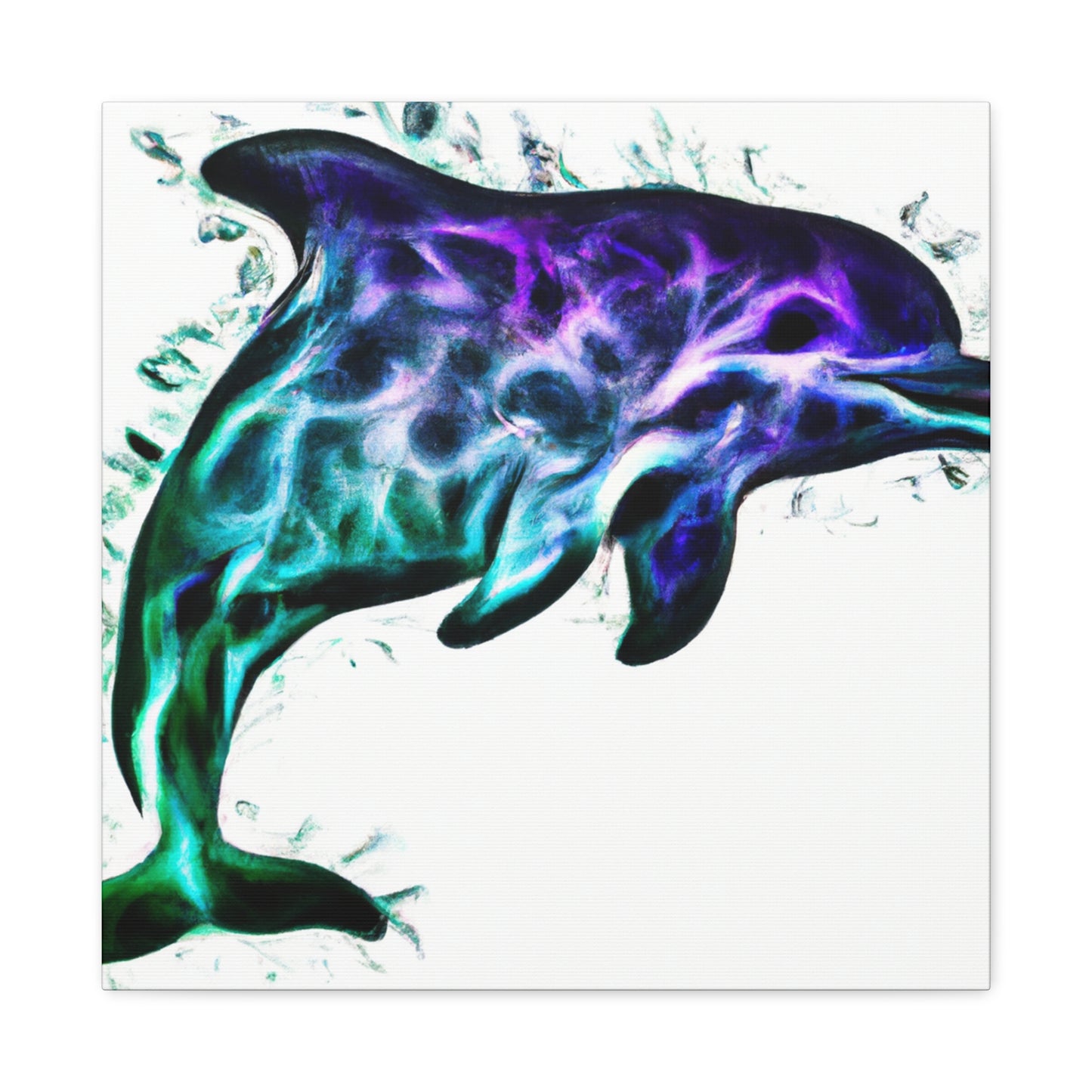 Dolphins in the Ocean - Canvas