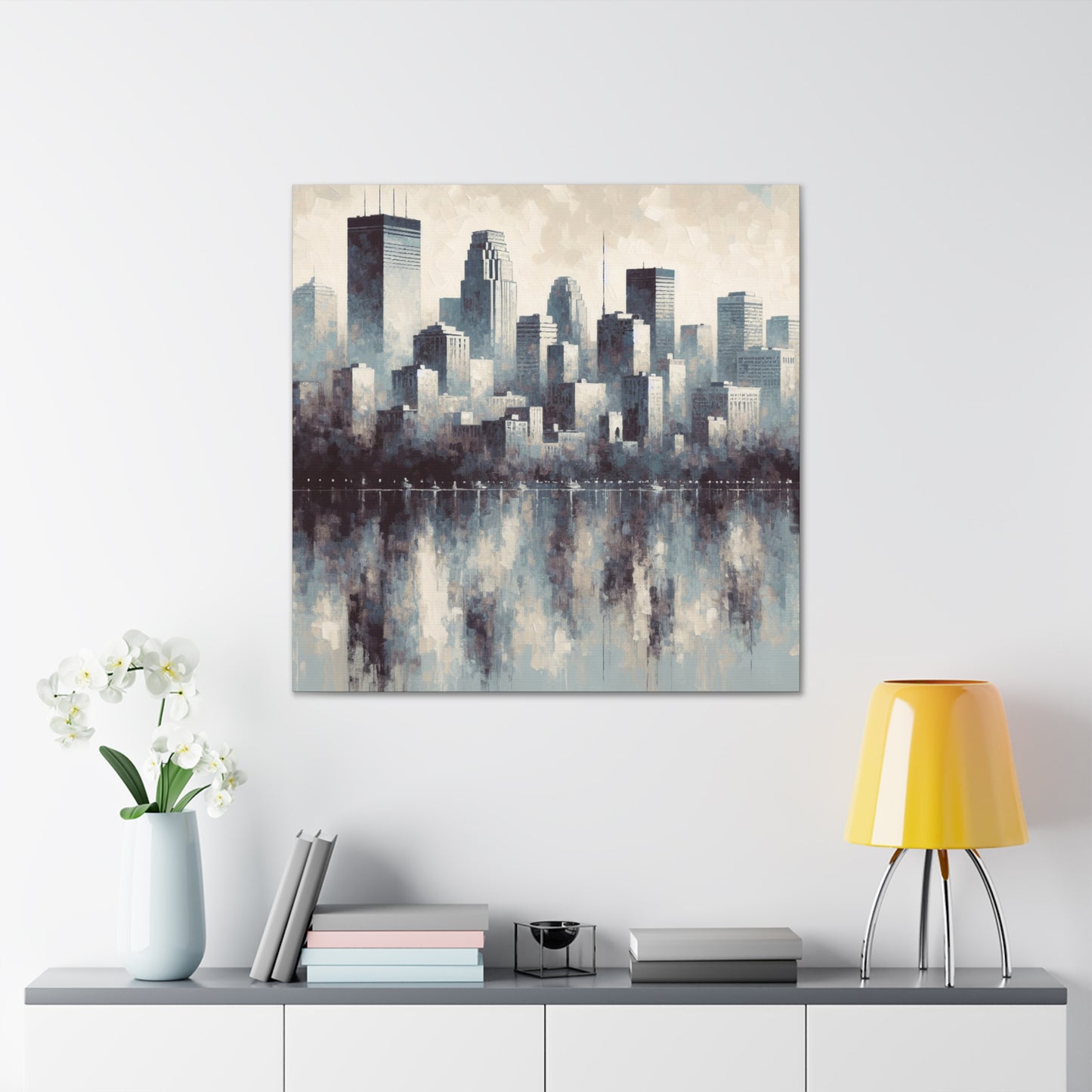 Cityscape Symphony Journey Home - Canvas