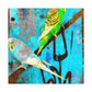 "Parakeets in Flight" - Canvas