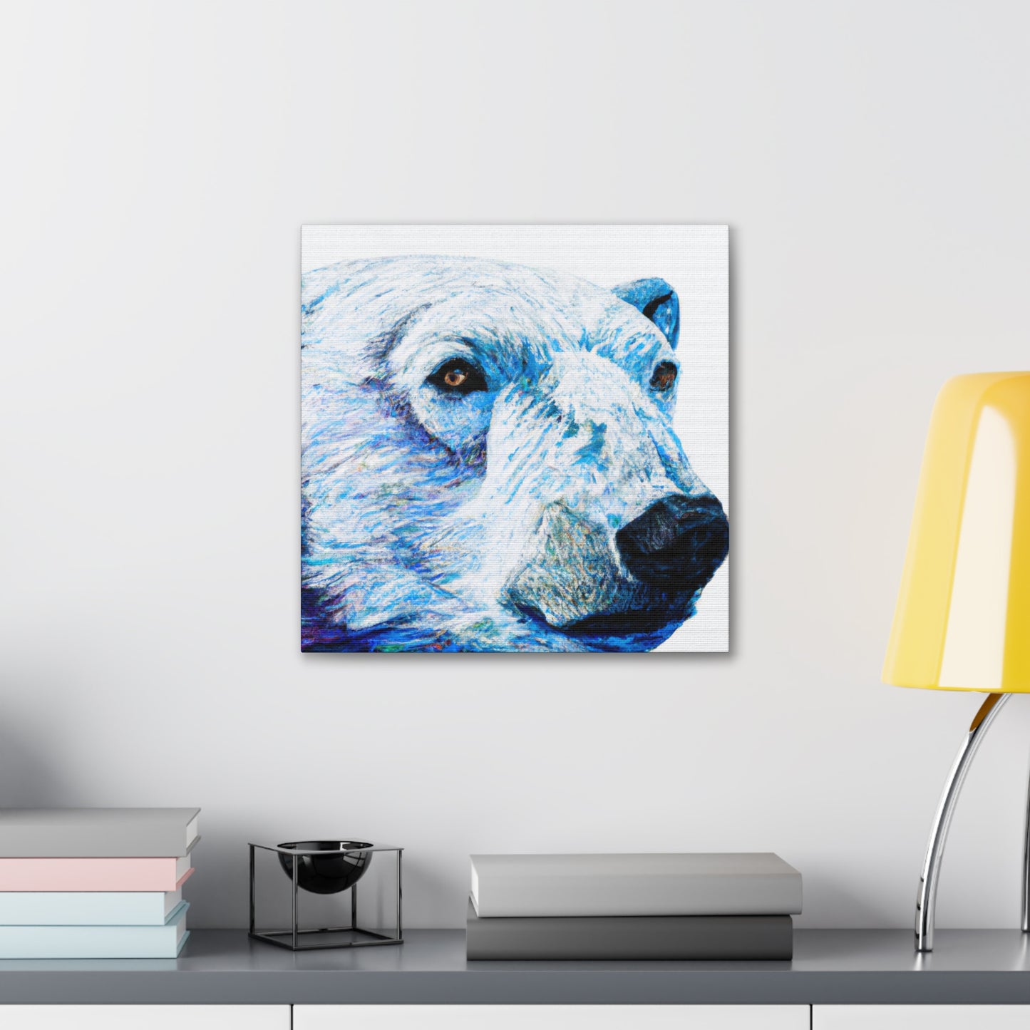 "Polar Bear in Hyperrealism" - Canvas